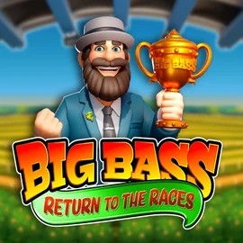 Big Bass Return to the Races logo by Pragmatic Play at Rocketplay casino