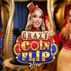 Crazy Coin Flip slot icon by Evolution, available at Rocketplay casino