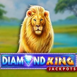Try Diamond King Jackpots slot by SpinPlay Games on rocket-play-casino.org – logo image