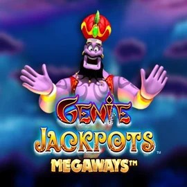 Genie Jackpots Megaways by Blueprint Gaming, showcased at rocket-play-casino.org – game logo