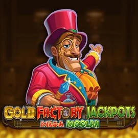Gold Factory Jackpots Mega Moolah slot icon by Aurum Signature Studios, available at Rocketplay casino