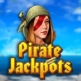 Pirate Jackpots slot logo by Belatra Games at Rocketplay casino