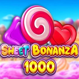 Slots logo of Sweet Bonanza 1000 from Pragmatic Play at Rocketplay casino